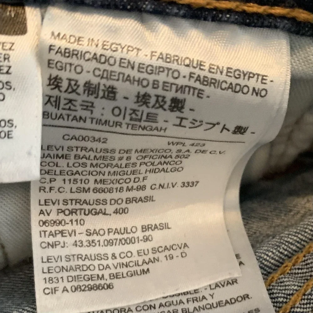 Levis 507 Mens Jeans 36x30 Medium Wash Straight Leg Stretch‎ Zip Fly Classic